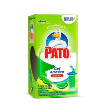 Desodorizador Sanitário Pato Gel Adesivo 1 Refil Citrus 6 discos, escudo antiodor - SCJohnson